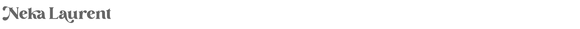 Sample characters Neka Laurent Font